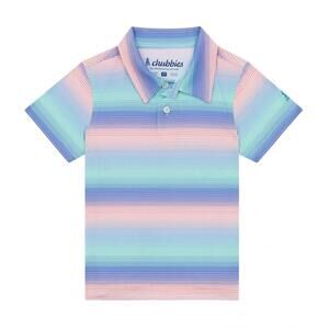 NEW CHUBBIES little boys perfomance polo in colorburst